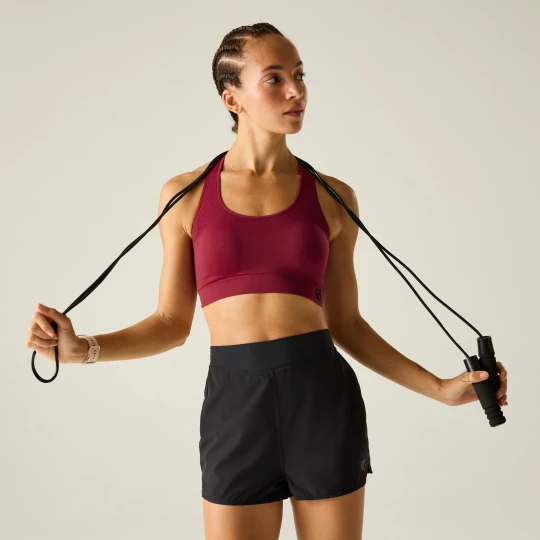 Zdjęcie produktu Dare 2b Biustonosz sportowy damski szybkoschnący Don't Sweat It III Czerwony