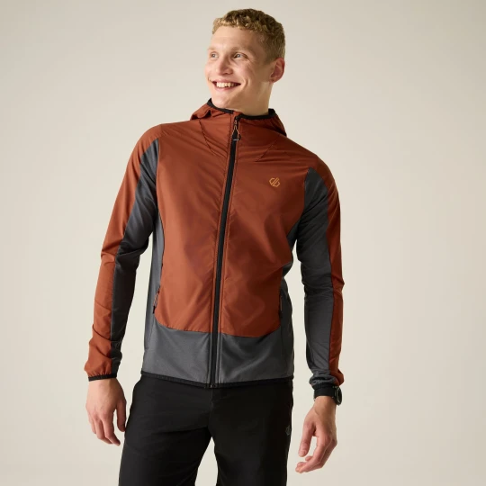 Zdjęcie produktu Dare 2b Bluza męska z kapturem rozsuwana Endurance Strength Stretch Pomarańczowy