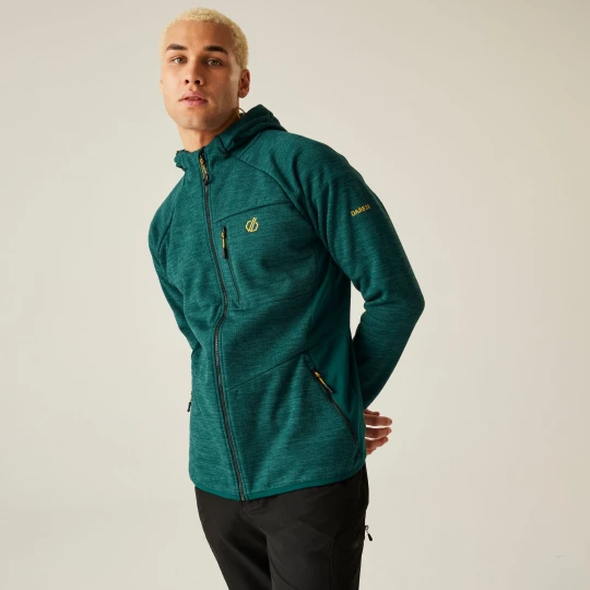 Zdjęcie produktu Dare 2b Bluza męska z kapturem rozsuwana Torrek Mountain Pro Zielony