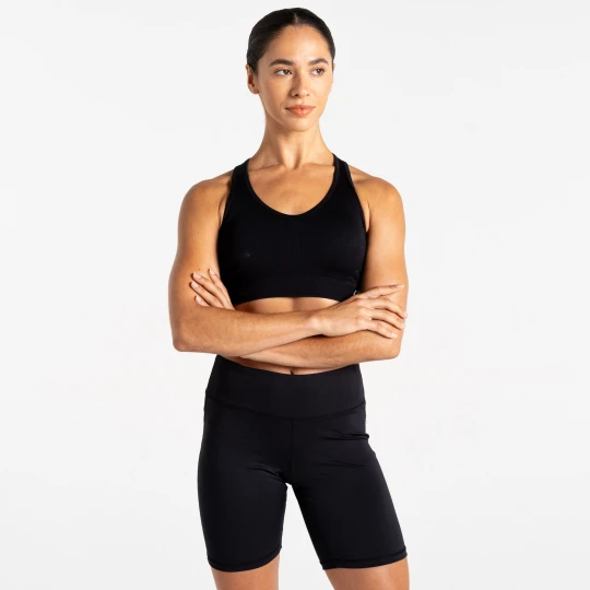 Zdjęcie produktu Dare 2b Biustonosz sportowy damski szybkoschnący React Czarny