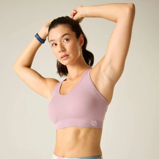 Zdjęcie produktu Dare 2b Biustonosz sportowy damski szybkoschnący React Fioletowy