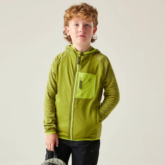 Zdjęcie produktu Dare 2b Bluza dziecięca z kapturem szybkoschnąca Expedition Zielony, Rozmiar: 104 cm