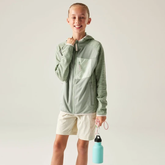 Zdjęcie produktu Dare 2b Bluza dziecięca z kapturem szybkoschnąca Expedition Zielony, Rozmiar: 164 cm