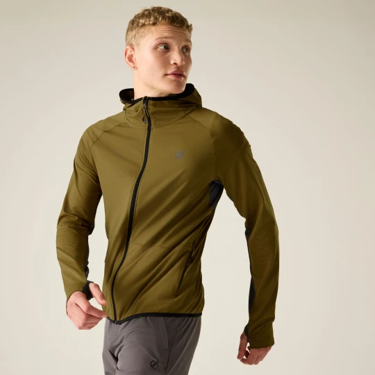 Zdjęcie produktu Dare 2b Bluza męska z kapturem rozsuwana Assimilate VI Zielony