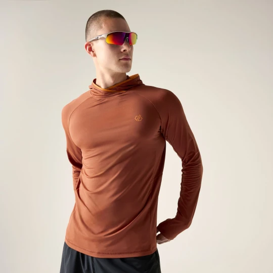 Zdjęcie produktu Dare 2b Bluza męska z kapturem szybkoschnąca Sprint City Pomarańczowy