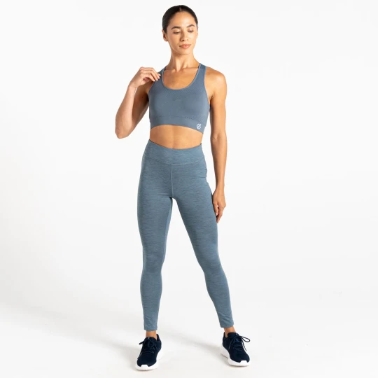 Zdjęcie produktu Dare 2b Legginsy sportowe damskie szybkoschnące Legitimate Szary