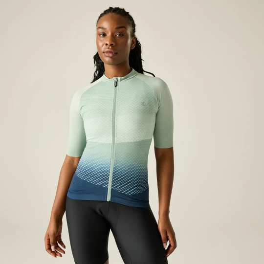 Zdjęcie produktu Dare 2b Koszulka damska rowerowa oblaskowa Lightning S/S Printed Zielony