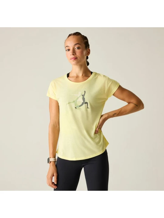 Zdjęcie produktu Dare 2b Koszulka sportowa "Serenity" w kolorze żółtym rozmiar: 46