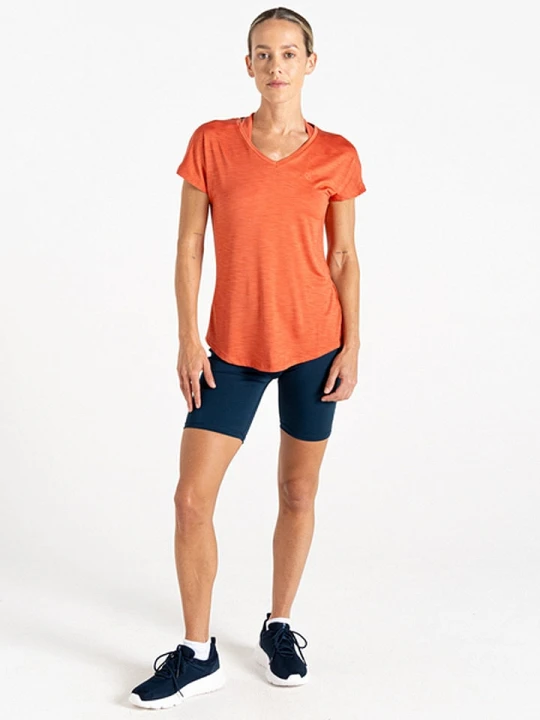 Zdjęcie produktu Dare 2b Koszulka sportowa "Vigilant Tee" w kolorze pomarańczowym rozmiar: 34