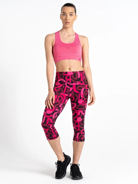 Zdjęcie produktu Dare 2b Legginsy sportowe "Influential" w kolorze różowym rozmiar: 40