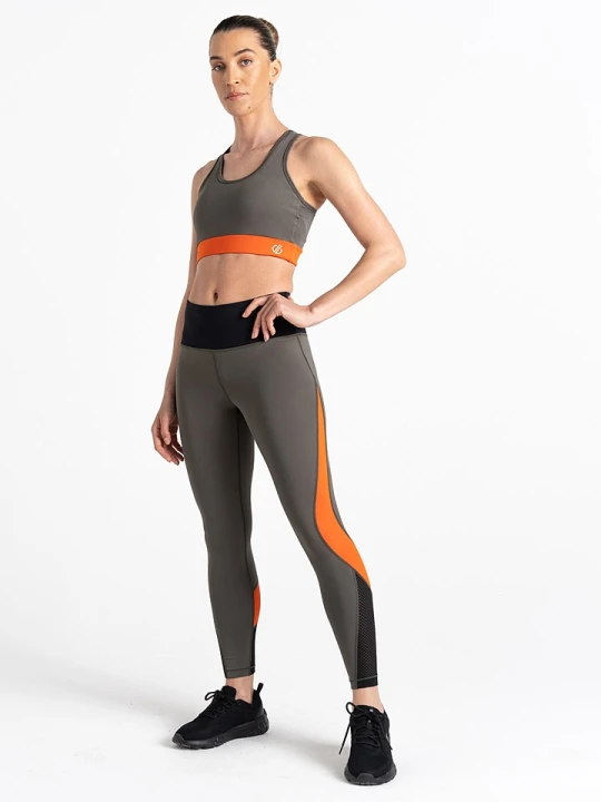 Zdjęcie produktu Dare 2b Legginsy sportowe "Move" w kolorze khaki rozmiar: 34