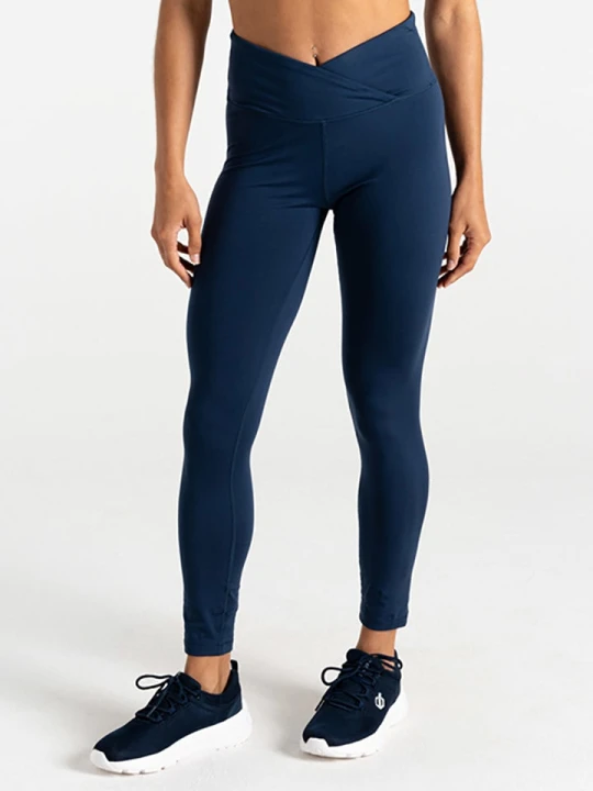 Zdjęcie produktu Dare 2b Legginsy sportowe "Revived II" w kolorze granatowym rozmiar: 34
