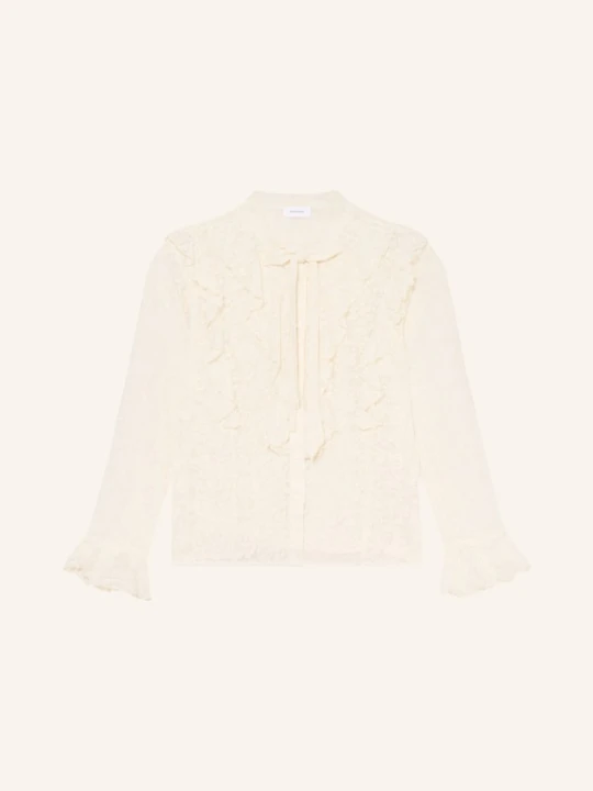 Zdjęcie produktu Darling Harbour Bluzka Z Koronki Z Falbanami weiss OFFWHITE