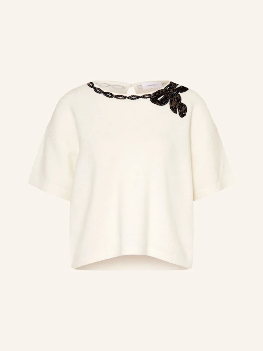 Zdjęcie produktu Darling Harbour Dzianinowa Koszulka Z Cekinami weiss OFFWHITE