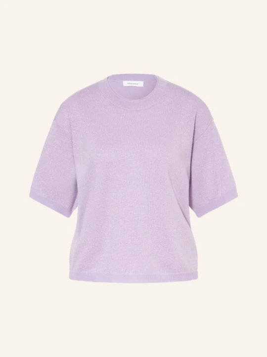 Zdjęcie produktu Darling Harbour Dzianinowa Koszulka Z Kaszmiru Z Brokatową Przędzą lila LILAC