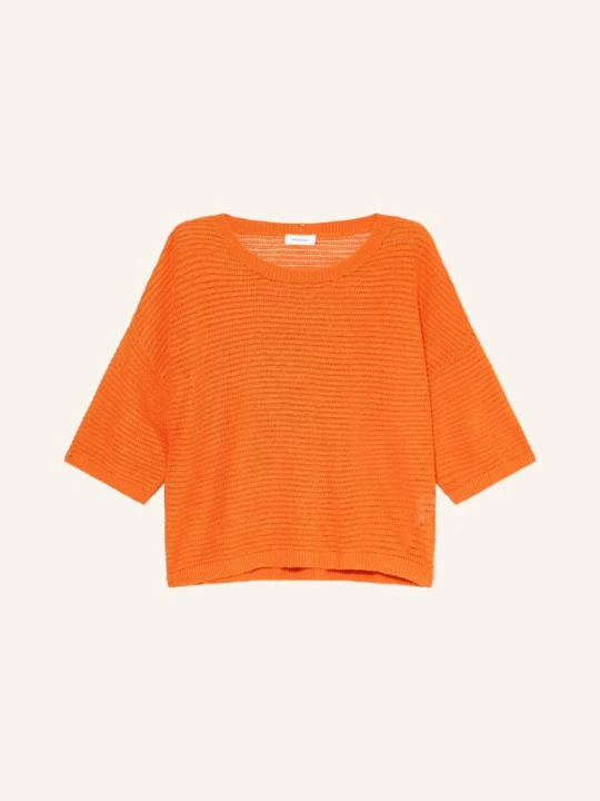 Zdjęcie produktu Darling Harbour Dzianinowa Koszulka Z Lnu orange