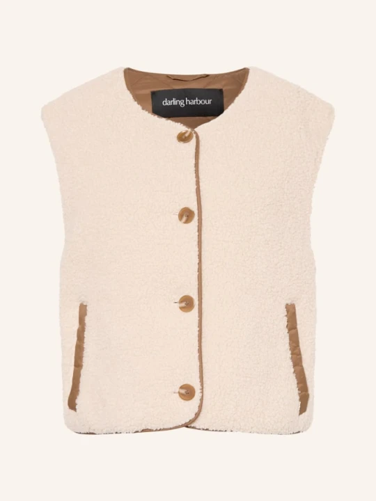 Zdjęcie produktu Darling Harbour Kamizelka Z Futerkiem Pluszowym beige
