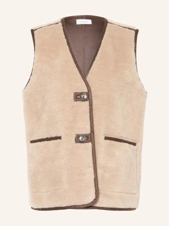 Zdjęcie produktu Darling Harbour Kamizelka Z Futerkiem Teddy beige