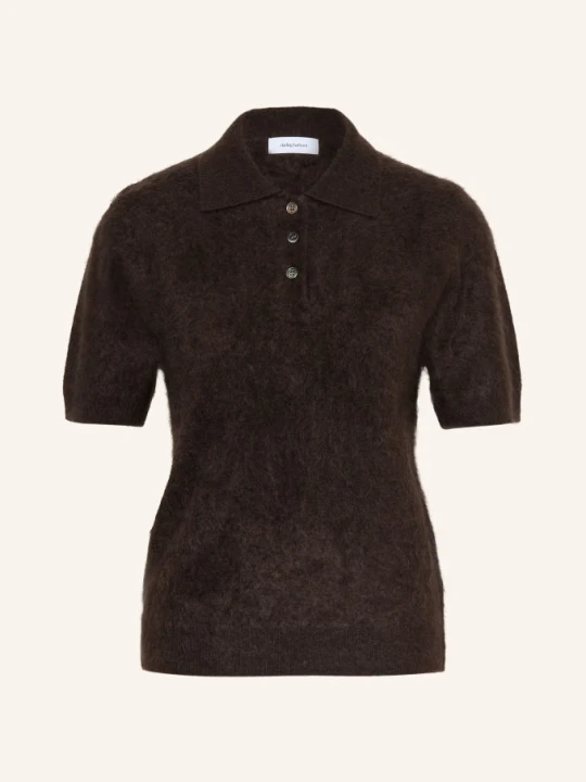 Zdjęcie produktu Darling Harbour Koszulka Polo Z Dzianiny Z Kaszmiru braun DARK BROWN