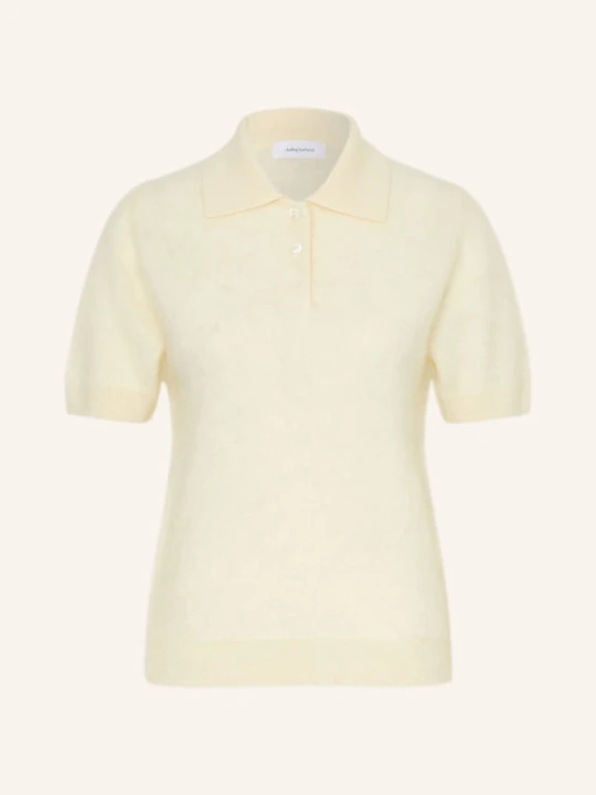 Zdjęcie produktu Darling Harbour Koszulka Polo Z Dzianiny Z Kaszmiru weiss CREME