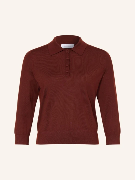 Zdjęcie produktu Darling Harbour Koszulka Polo Z Dzianiny Z Rękawami 3 / 4 braun CINNAMON