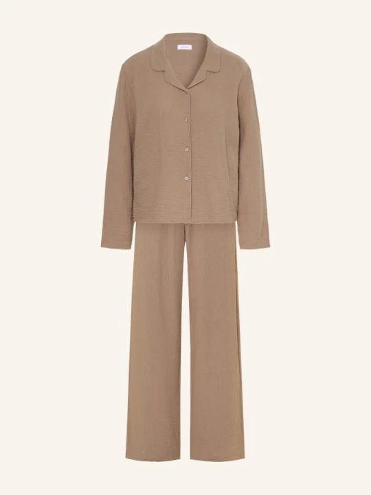 Zdjęcie produktu Darling Harbour Piżama Z Muślinu beige