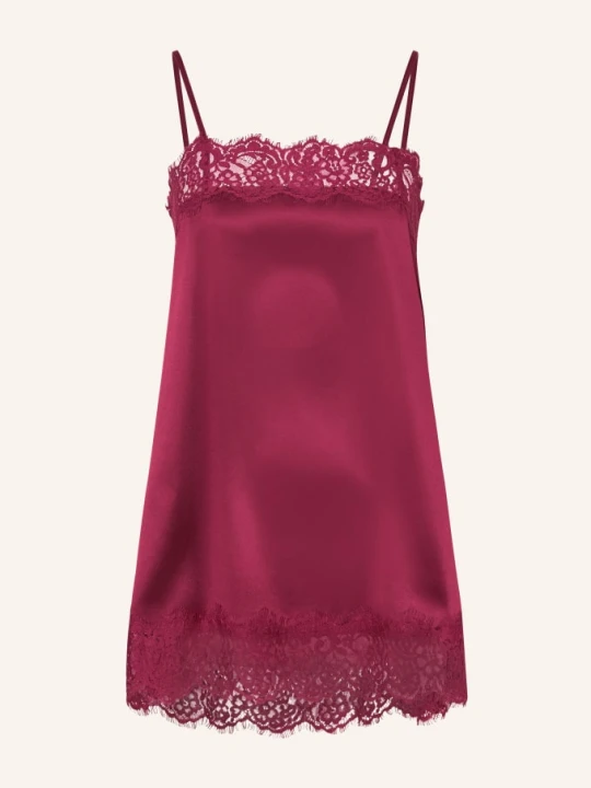 Zdjęcie produktu Darling Harbour Satynowy Top Z Koronką rot BORDEAUX