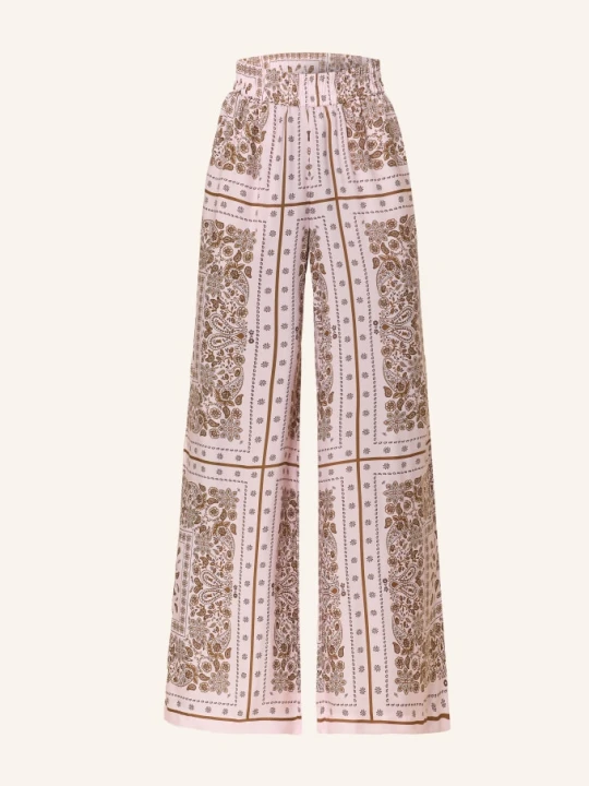 Zdjęcie produktu Darling Harbour Spodnie Z Jedwabiu rosa Bandana print rose