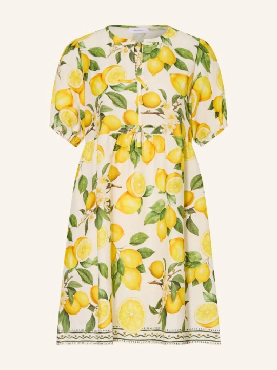 Zdjęcie produktu Darling Harbour Sukienka Z Lnu weiss lemon print