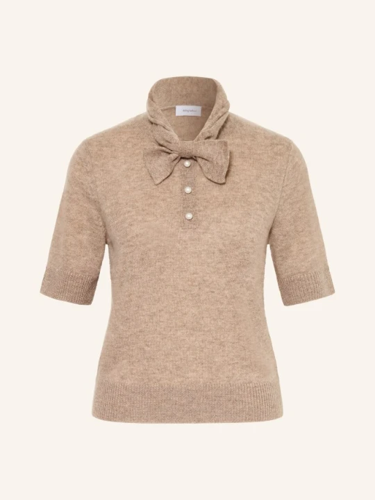 Zdjęcie produktu Darling Harbour Sweter Z Kaszmiru Z Kokardą beige