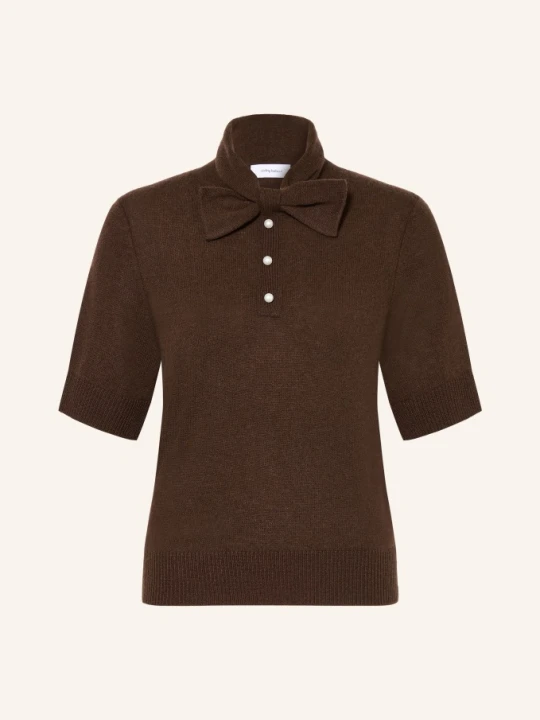 Zdjęcie produktu Darling Harbour Sweter Z Kaszmiru Z Kokardą braun DARK BROWN