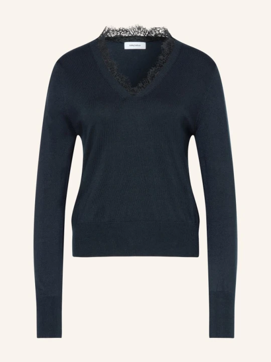 Zdjęcie produktu Darling Harbour Sweter Z Koronką blau NAVY