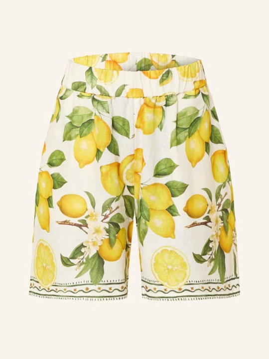 Zdjęcie produktu Darling Harbour Szorty Z Lnem weiss lemon print