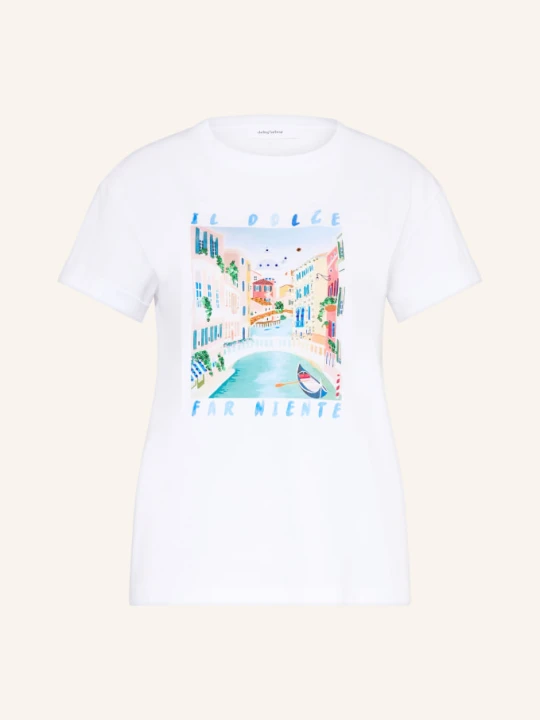 Zdjęcie produktu Darling Harbour T-Shirt Z Kamieniami Ozdobnymi I Cekinami weiss biały