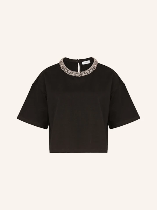 Zdjęcie produktu Darling Harbour T-Shirt Z Obszyciem Ozdobnymi Kamykami schwarz czarny