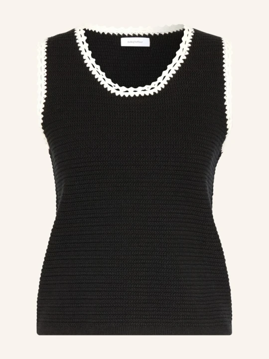 Zdjęcie produktu Darling Harbour Top Szydełkowy schwarz czarny