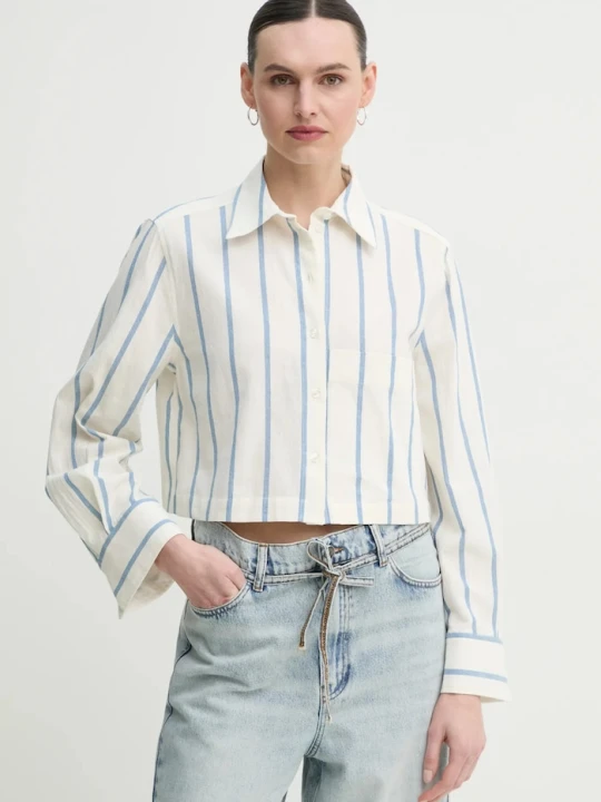 Zdjęcie produktu Day Birger et Mikkelsen koszula bawełniana Issa beżowy