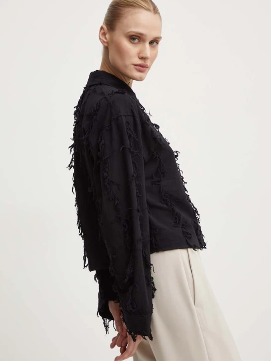 Zdjęcie produktu Day Birger et Mikkelsen koszula bawełniana Kenya - Organic Cotton Texture RD czarny