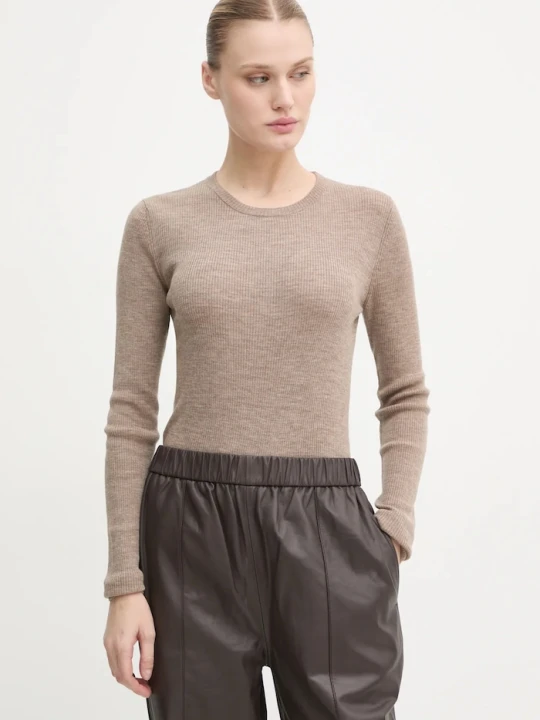 Zdjęcie produktu Day Birger et Mikkelsen longsleeve wełniany Mariana beżowy