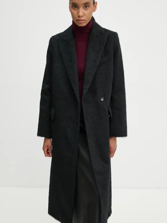 Zdjęcie produktu Day Birger et Mikkelsen płaszcz z domieszką wełny Franka - Fuzzy Autumn czarny