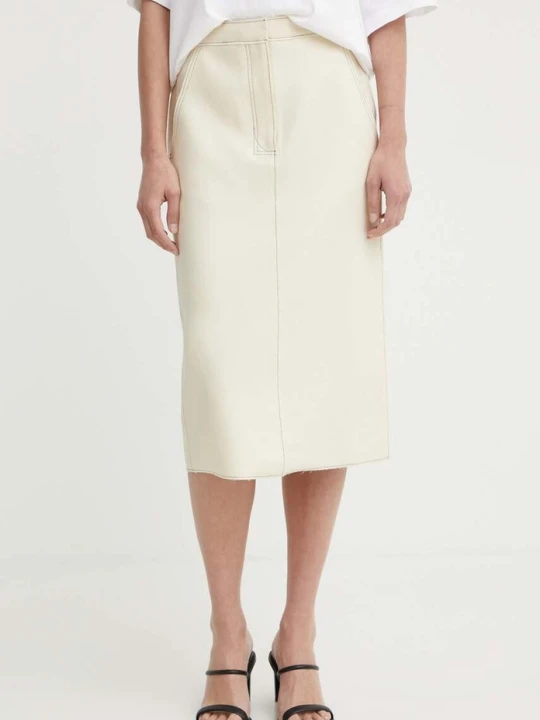 Zdjęcie produktu Day Birger et Mikkelsen spódnica Kellie - Bonded Viscose Blend beżowy