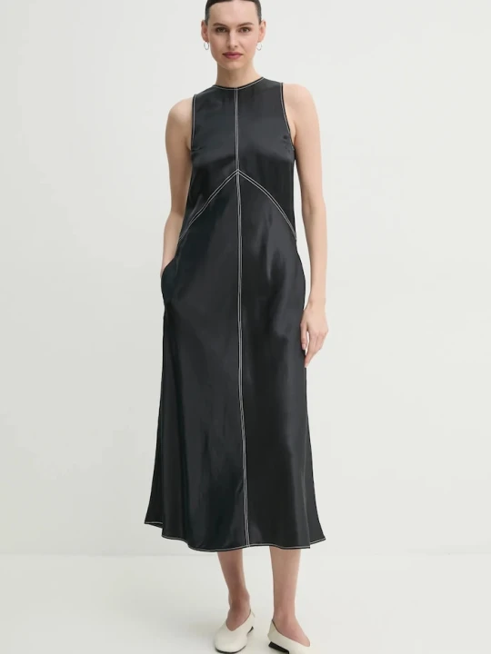 Zdjęcie produktu Day Birger et Mikkelsen sukienka z domieszką lnu Aurora czarny