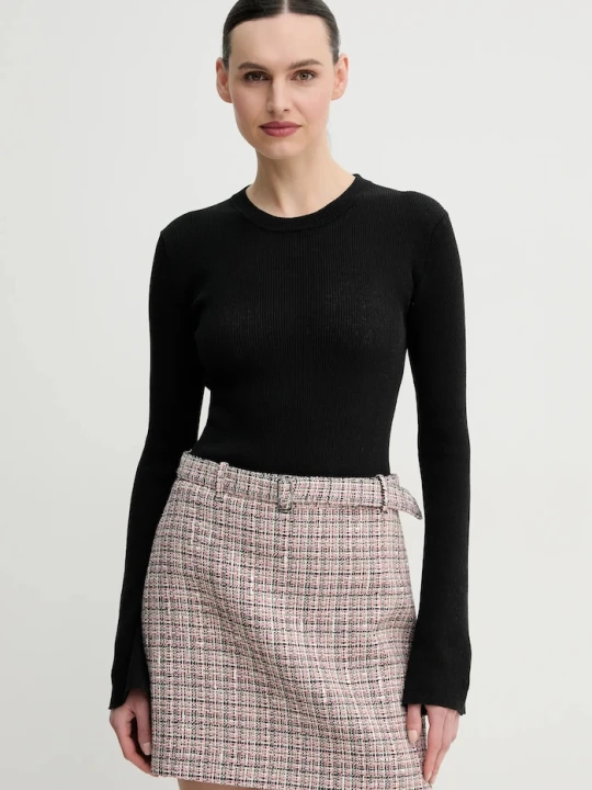 Zdjęcie produktu Day Birger et Mikkelsen sweter z domieszką lnu Teran czarny