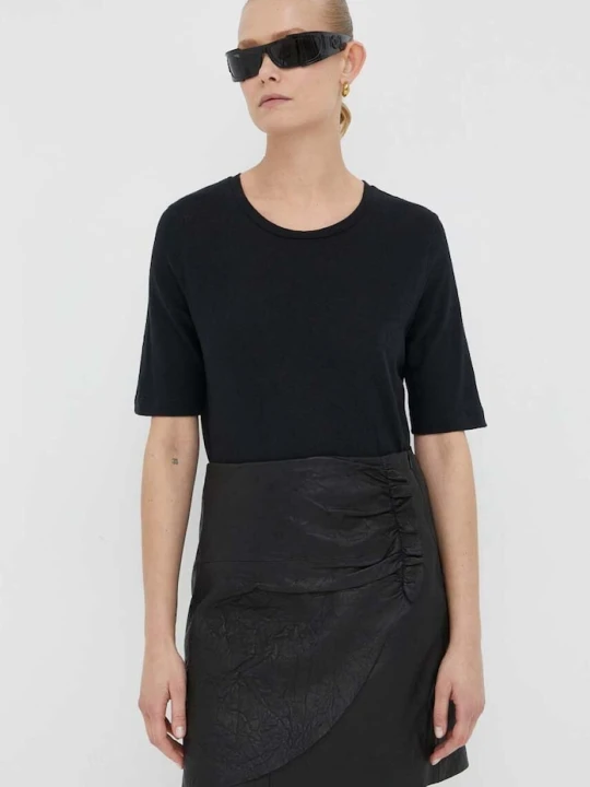 Zdjęcie produktu Day Birger et Mikkelsen t-shirt lniany czarny