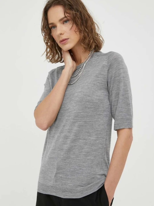 Zdjęcie produktu Day Birger et Mikkelsen t-shirt wełniany Carolina szary