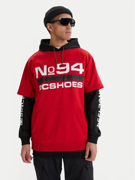 Zdjęcie produktu DC Shoes Bluza Dryden ADYFT03411 Czerwony Regular Fit