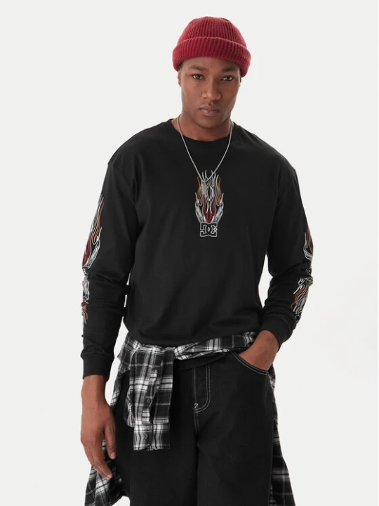 Zdjęcie produktu DC Shoes Longsleeve Burn Out HLS EDYZT04355 Czarny Regular Fit