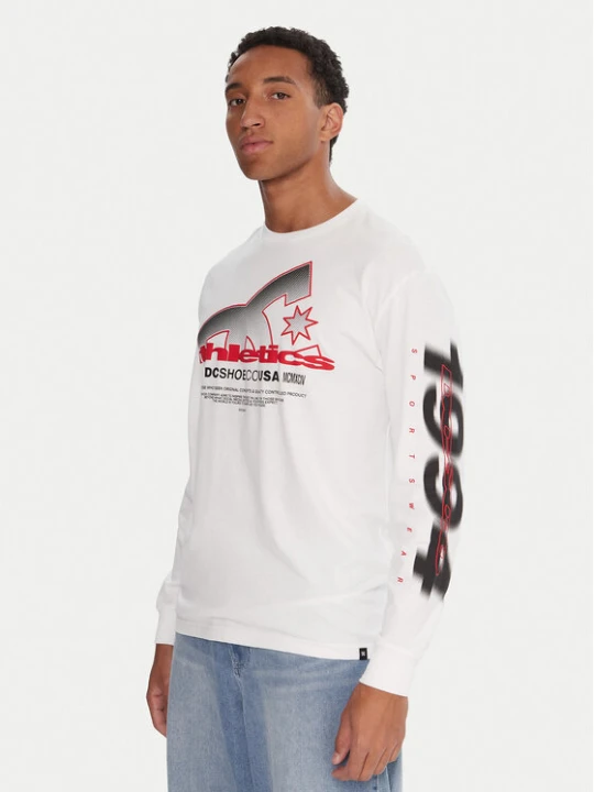 Zdjęcie produktu DC Shoes Longsleeve Slathletic EDYZT04357 Biały Heritage Fit
