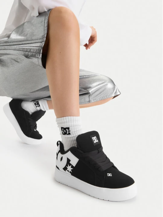 Zdjęcie produktu DC Shoes Sneakersy EO-COURT GRAFFIK PLATFORM DC02422004 Czarny