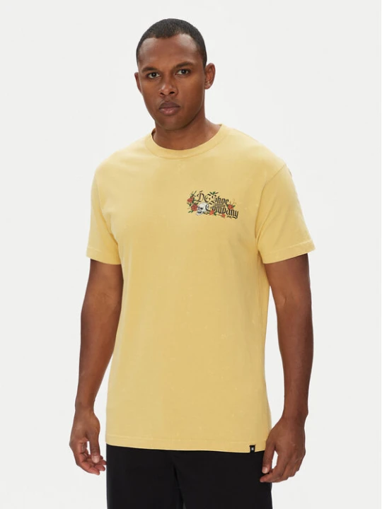Zdjęcie produktu DC Shoes T-Shirt ADYZT05460 Żółty Regular Fit
